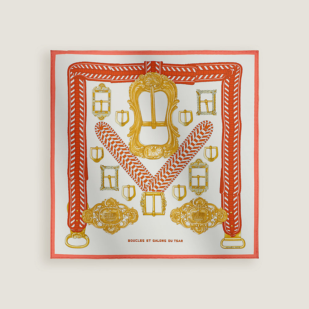 エルメス スカーフ カレ　Boucles et galons du tsar Boucles et galons du tsar scarf 45 | Hermès USA